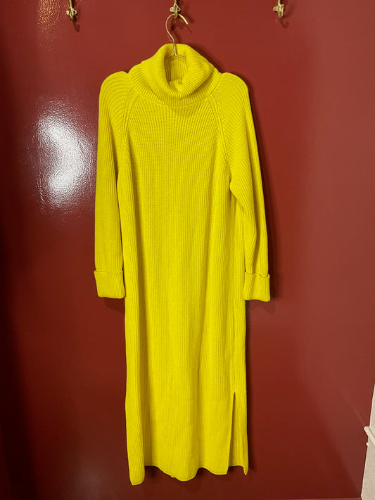 Tuckernuck Long Yellow Sweater Dress L