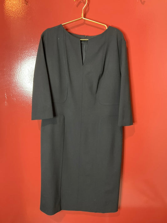 Piazza Sempione Black Long Sleeve Dress 50