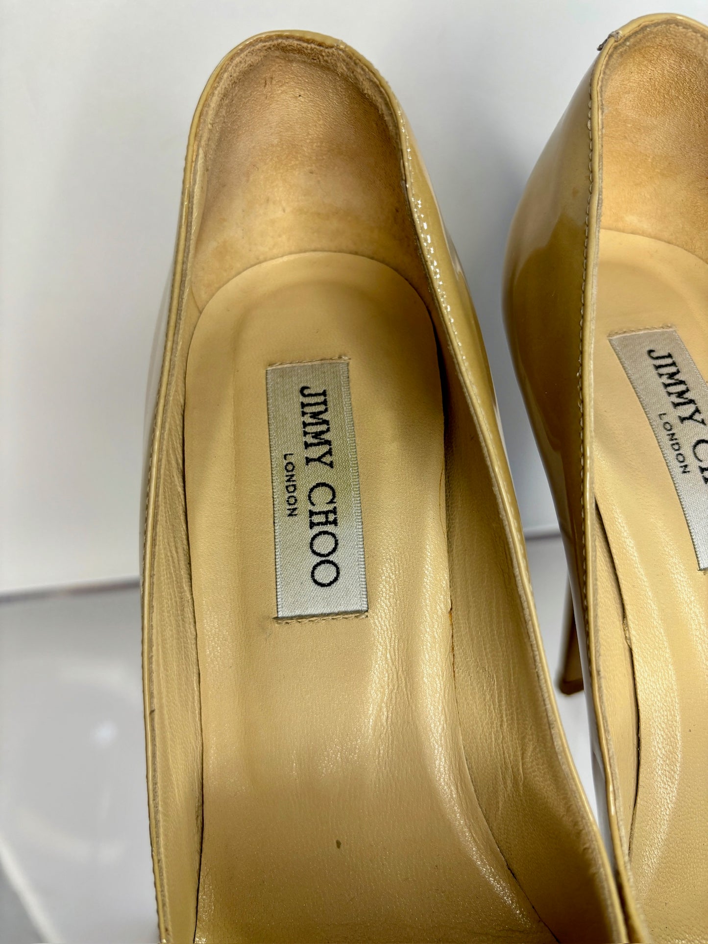 Jimmy Choo platform heel ivory 39