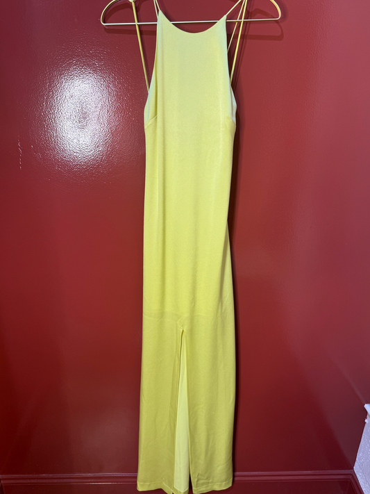 Alice & Olivia Yellow Halter Dress 6