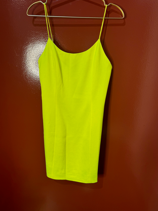 Alice & Olivia Dress Neon Yelow 8