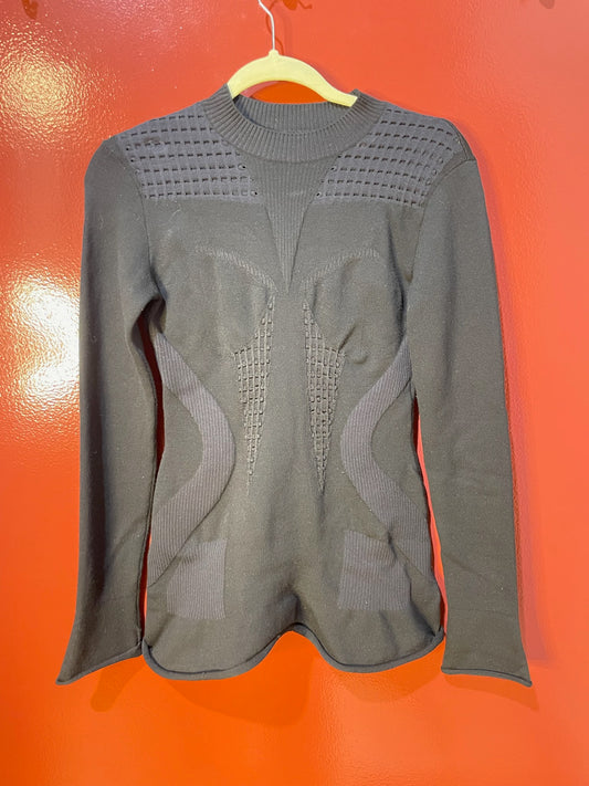 Louis Vuitton sweater mock black XS