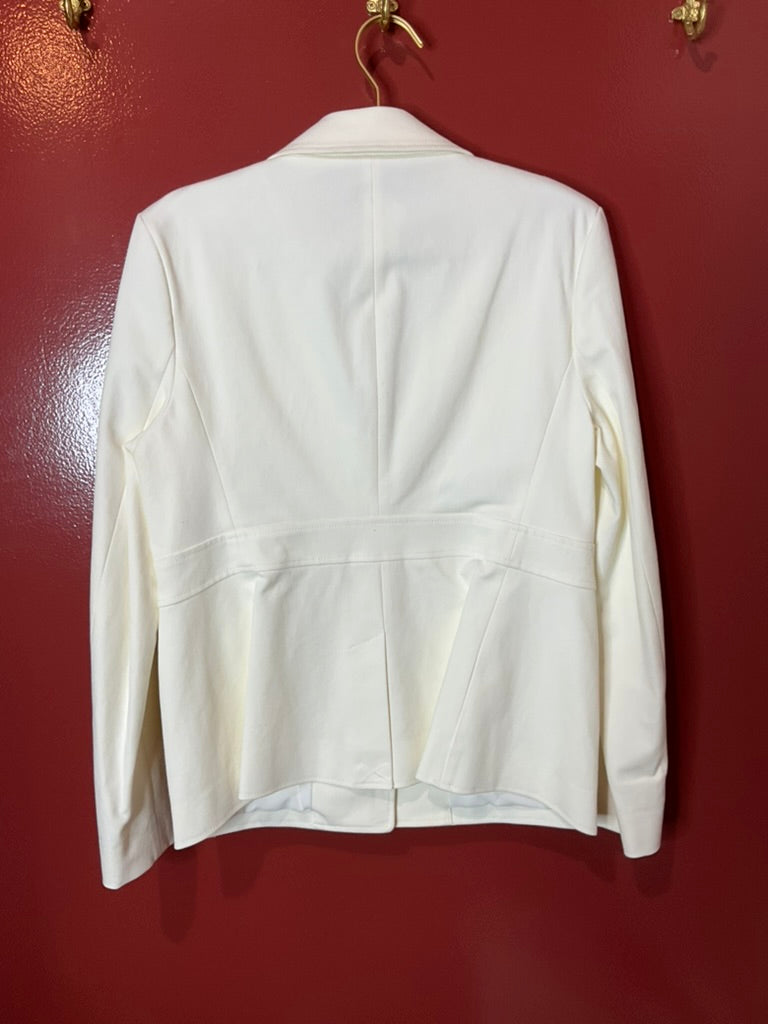 Derek LAM White w/ Gold Buttons Blazer 14