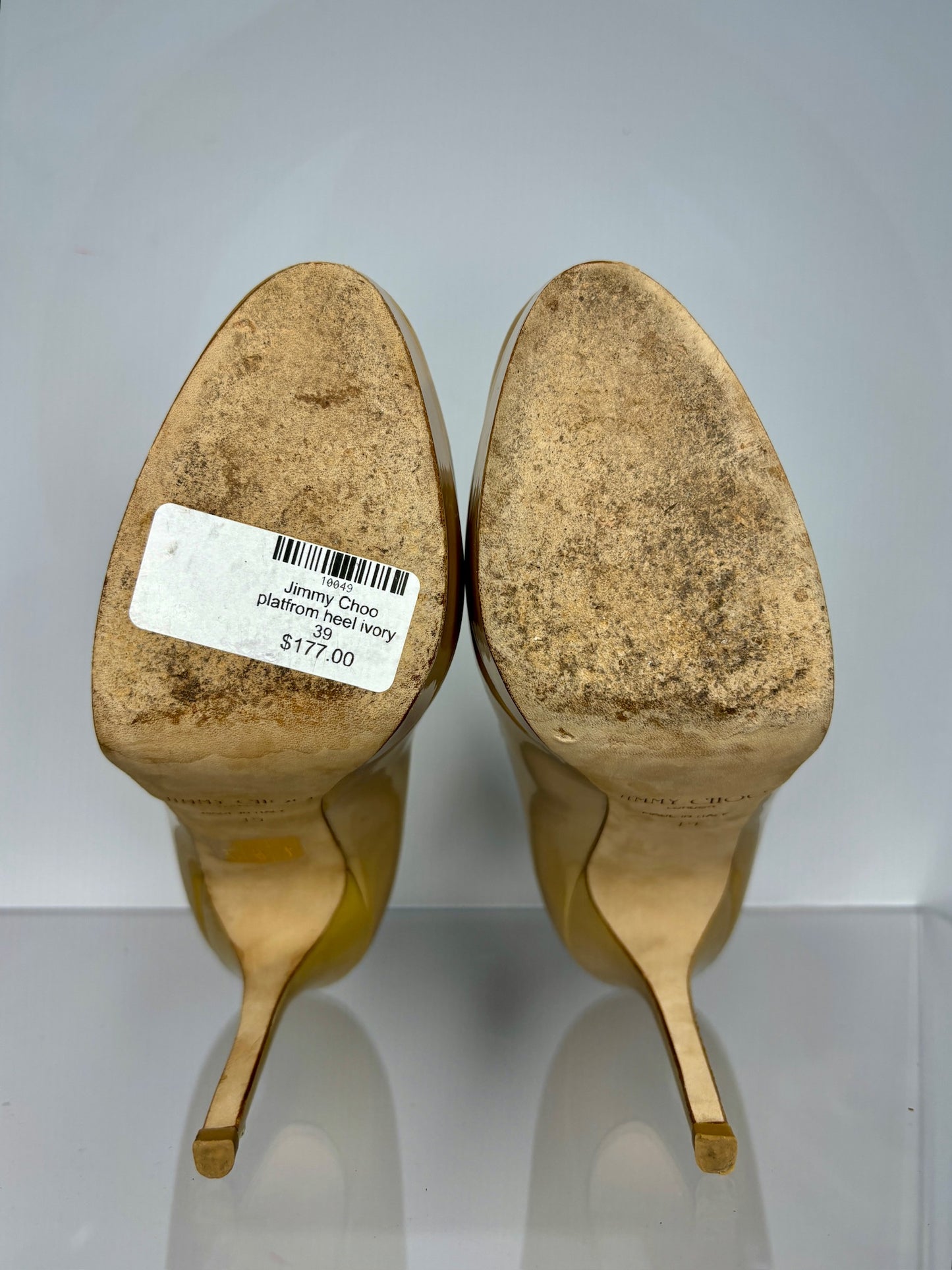 Jimmy Choo platform heel ivory 39