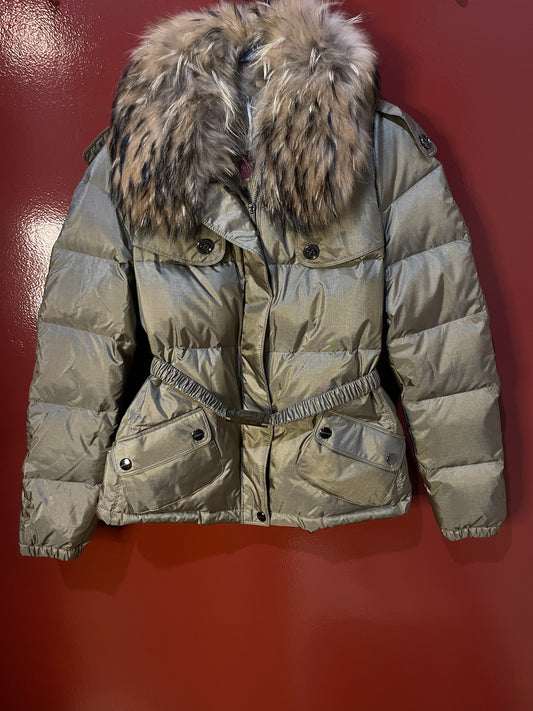 Burberry Coat Puffer Met L