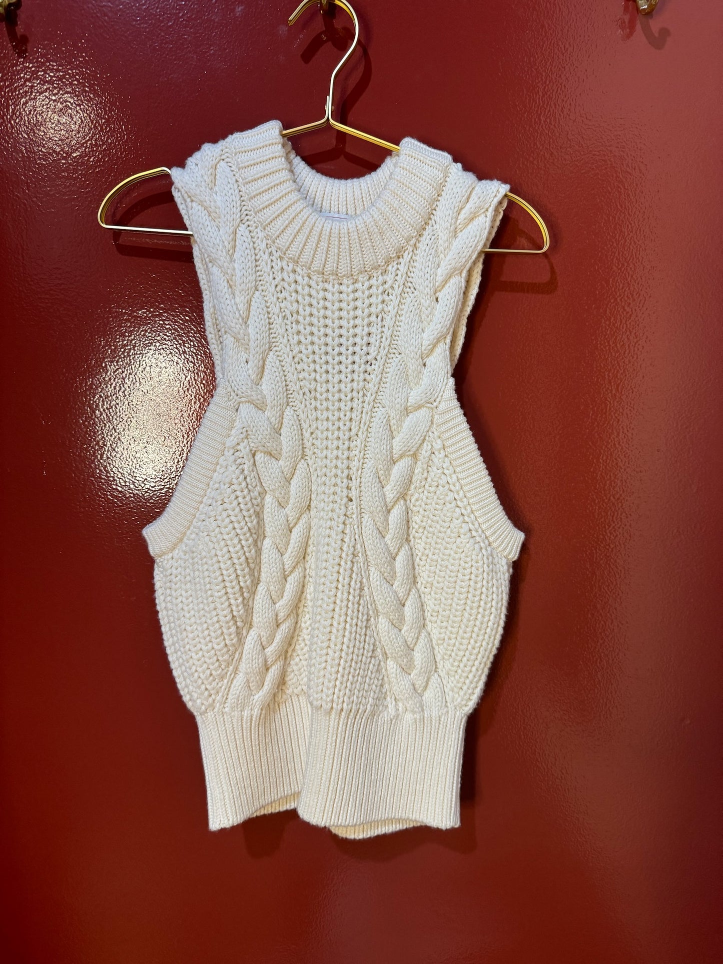 Alexander Mcqueen Sweater Sleeveless Ivory XL