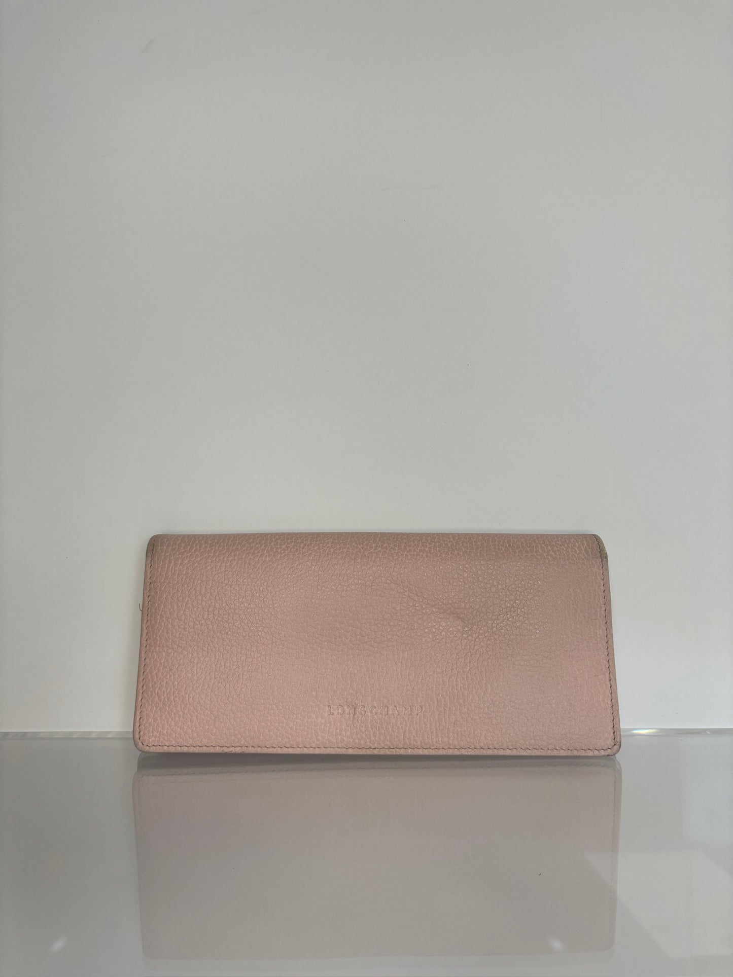 Longchamp Pink Snap Wallet