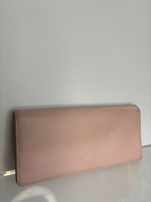 Longchamp Pink Snap Wallet