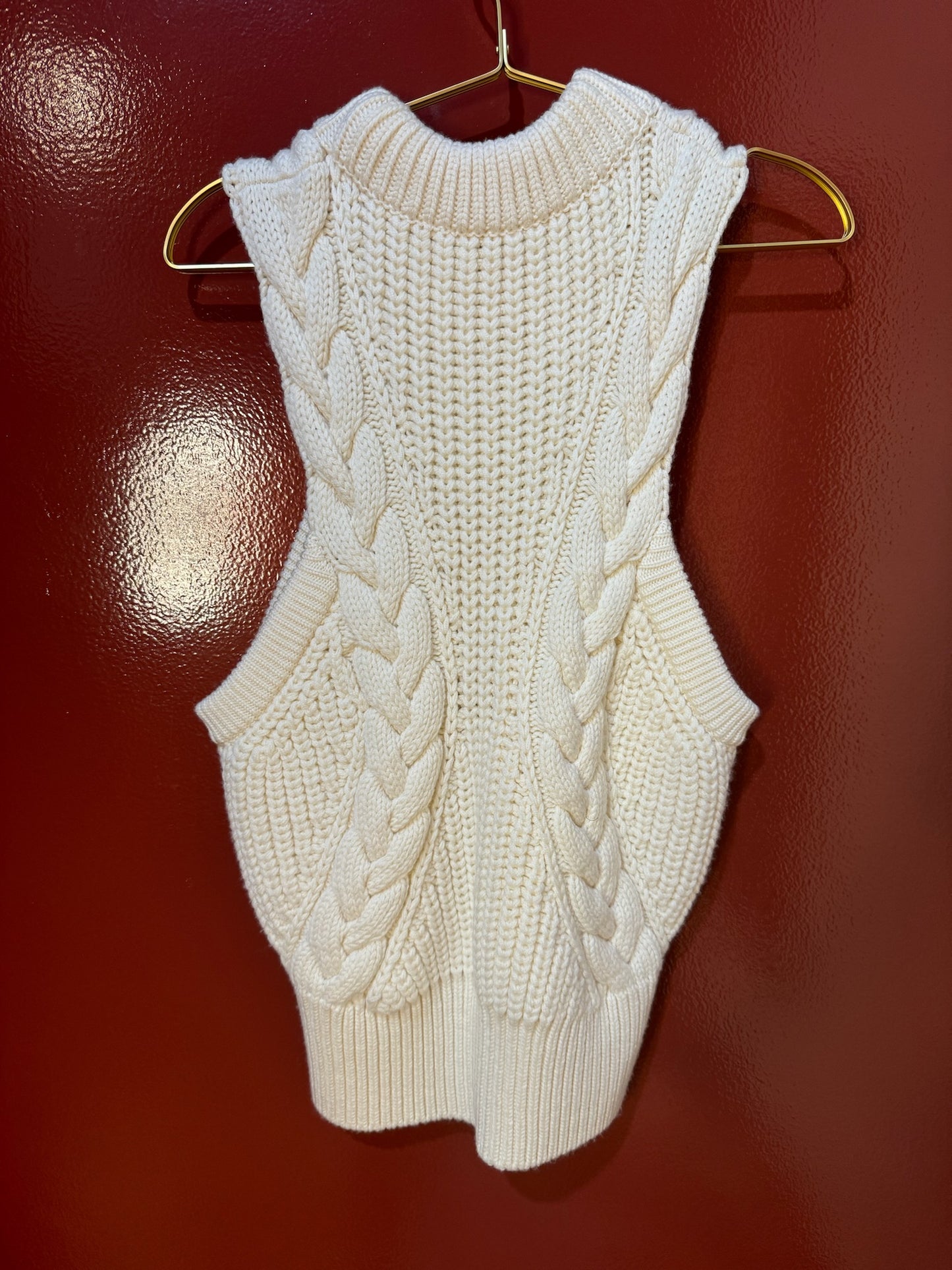 Alexander Mcqueen Sweater Sleeveless Ivory XL