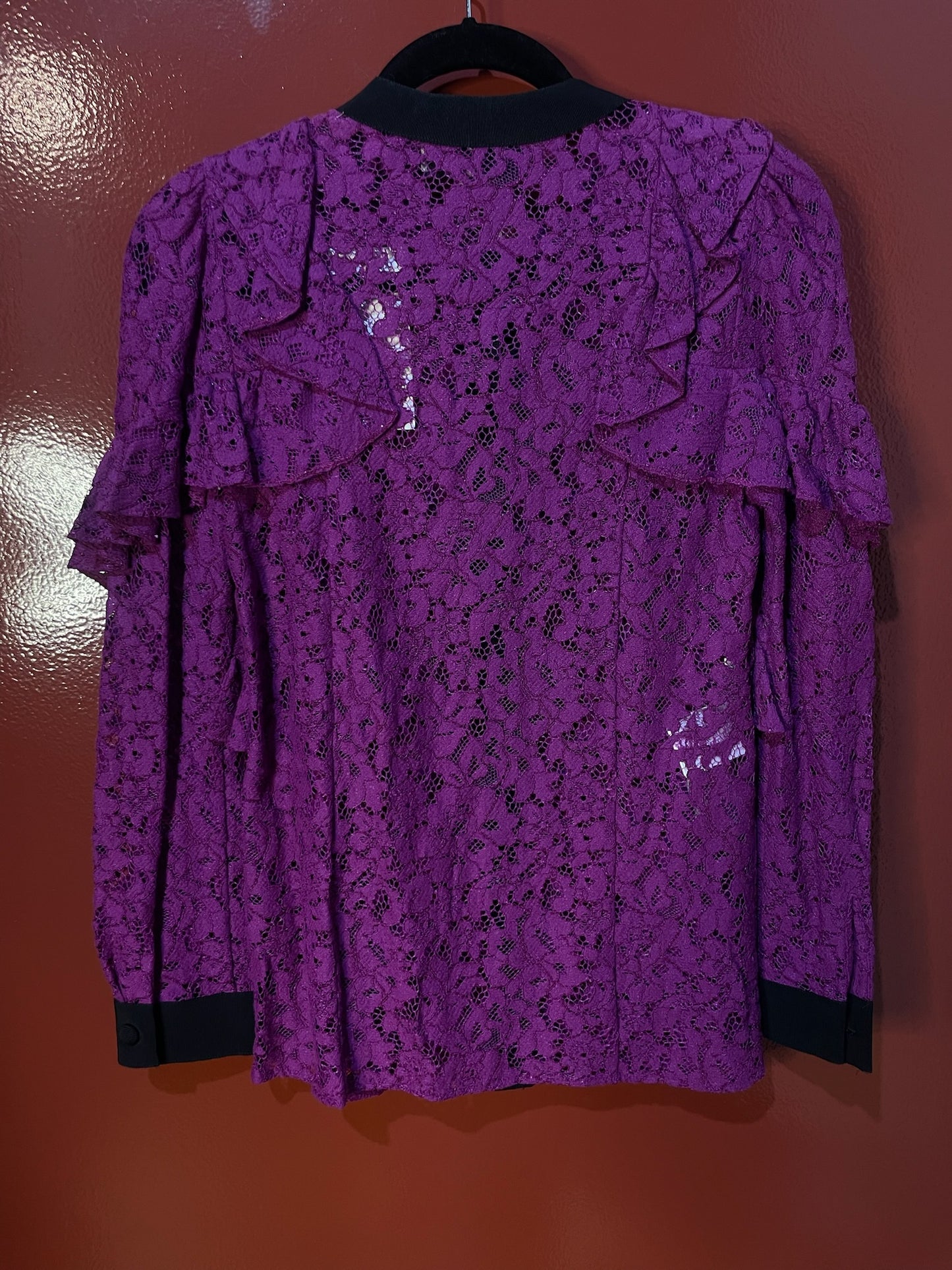 Gucci Blouse Lace Purple-40