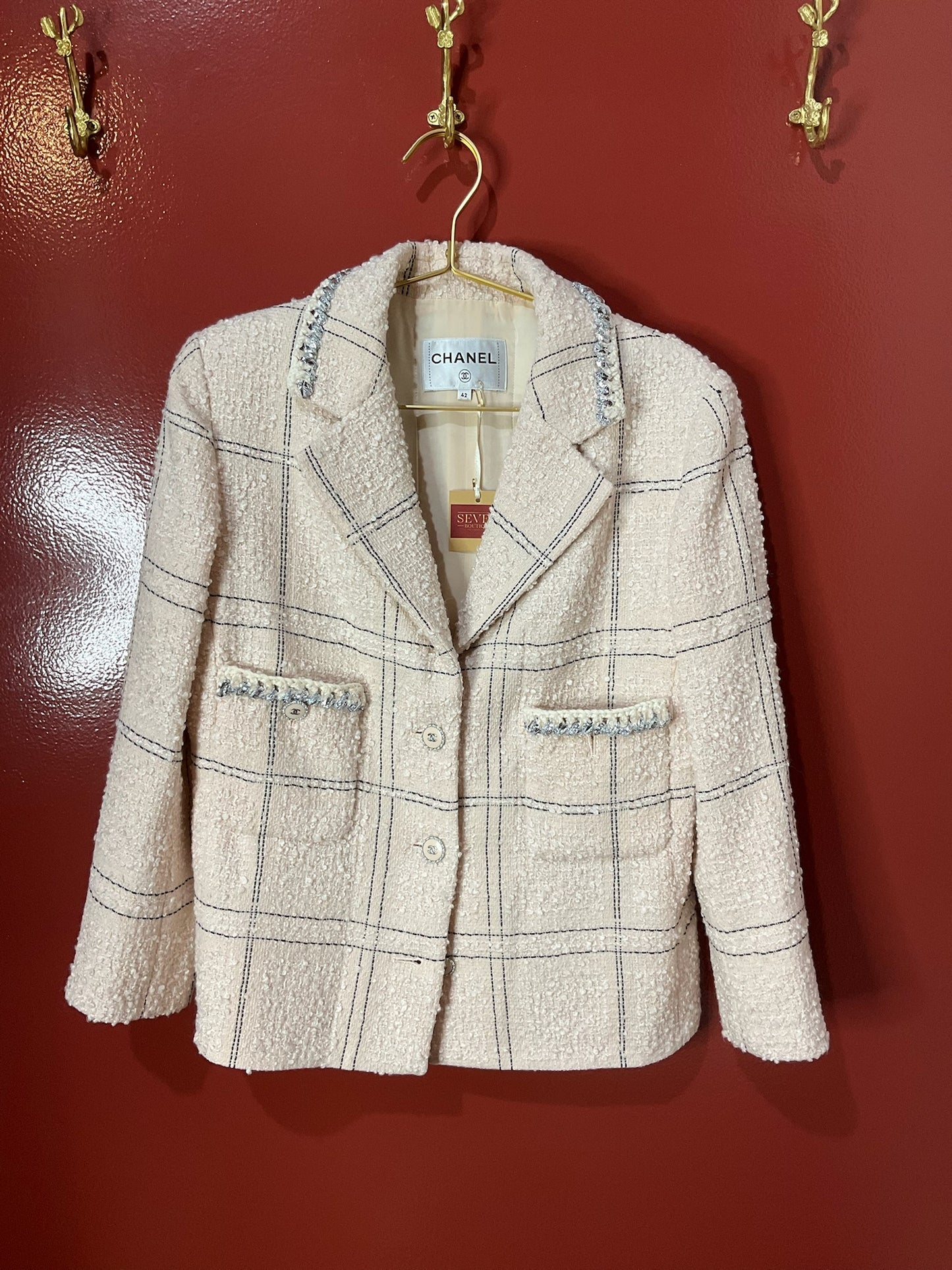 Chanel Jacket Light Peach 42