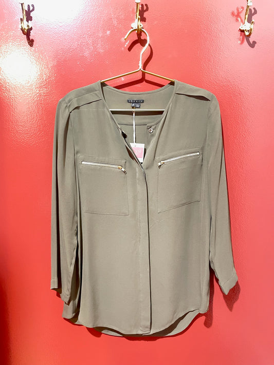 Theory Green Blouse S