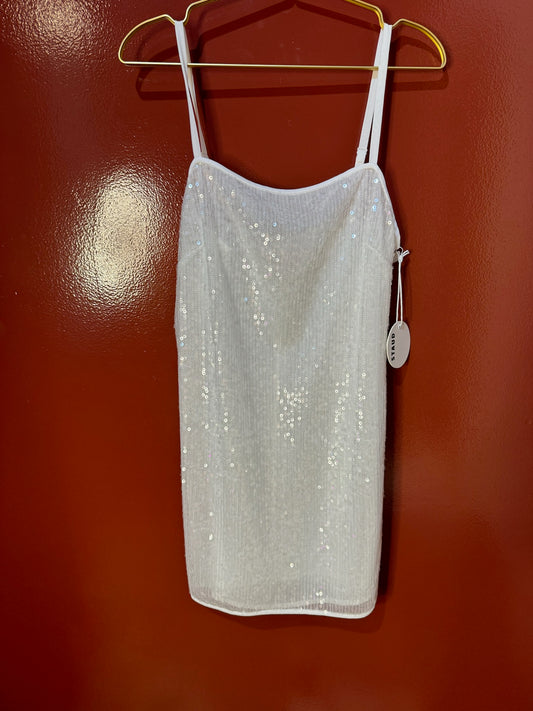 Staud dress mini seq white 8