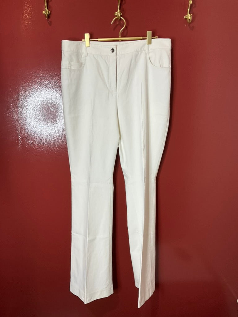 Akris White Linen Pant 14