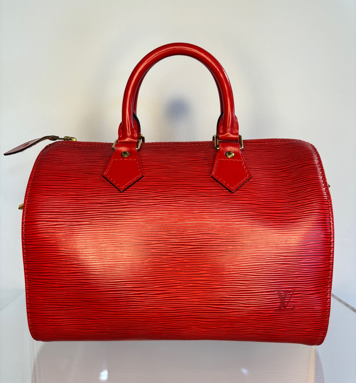 Louis Vuitton Speedy Red Epi 25