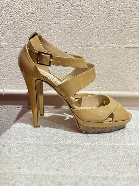 Jimmy Choo Nude Cut Out Pump Size 40