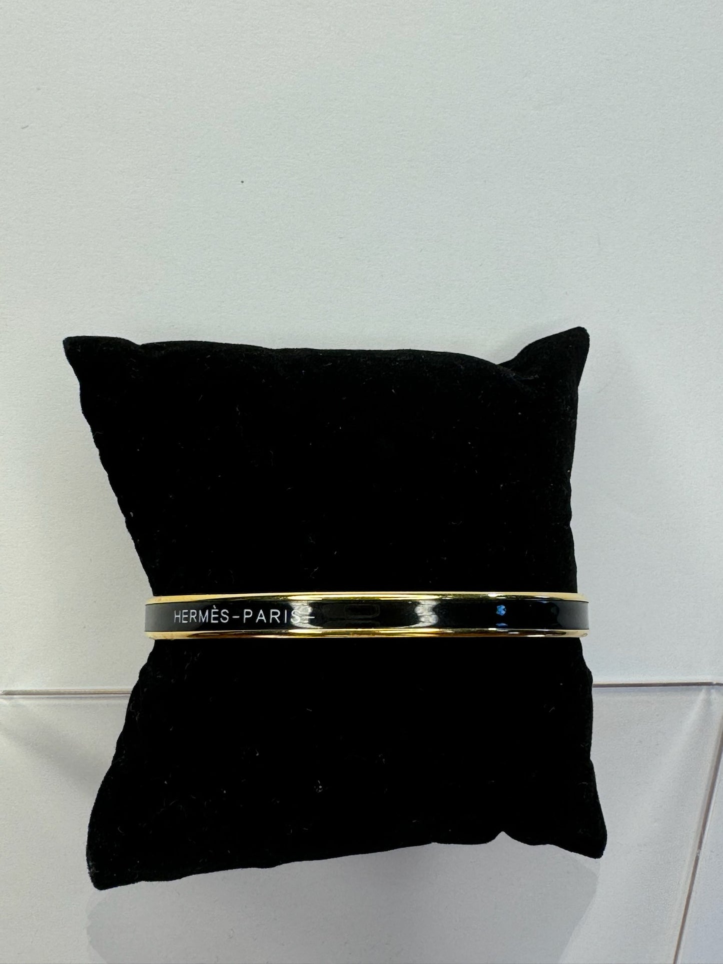 Hermes bangle narrow blk/gold