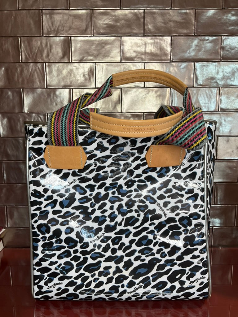 Consuela Blue Cheetah Purse