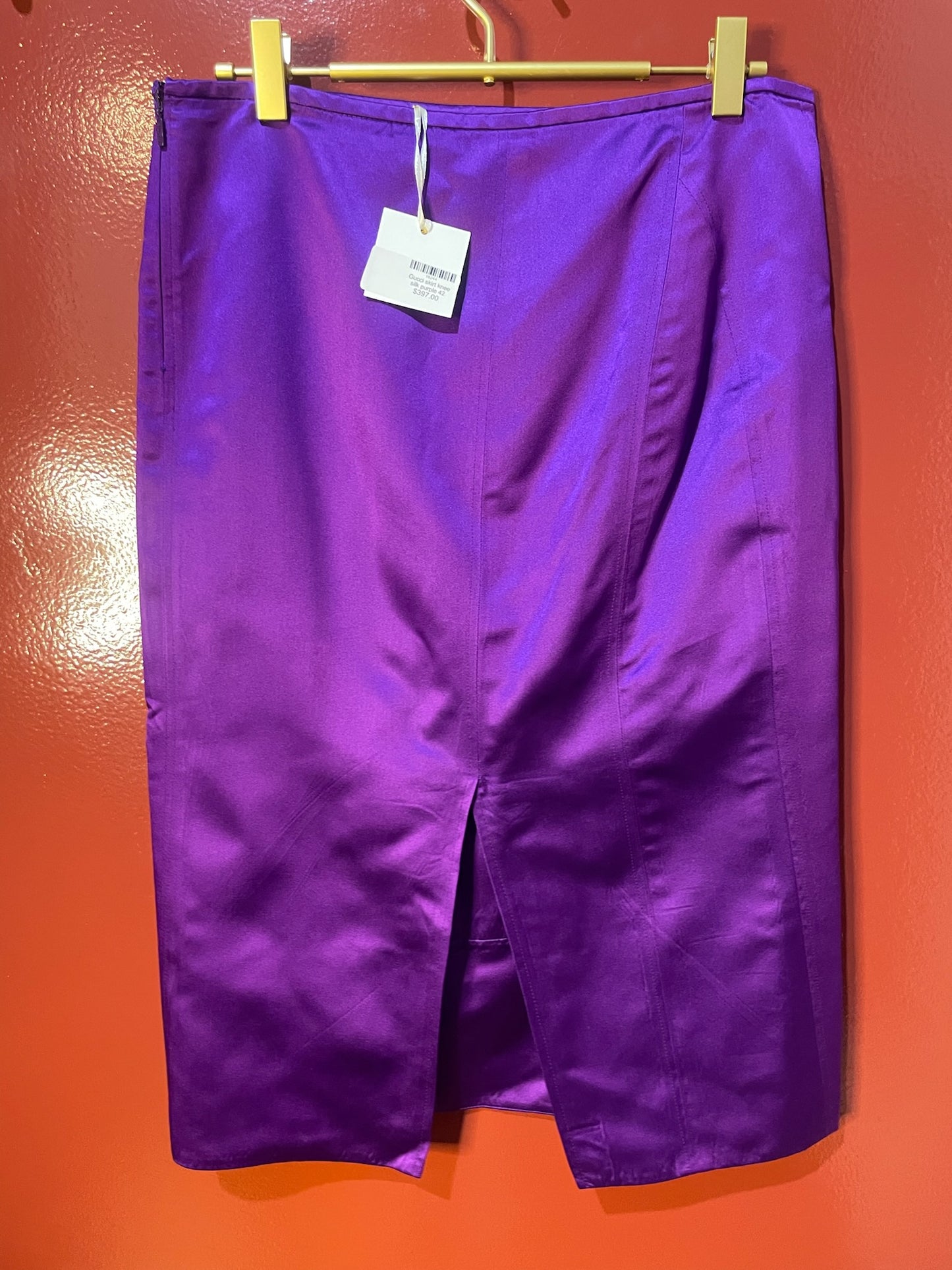 Gucci Skirt Knee Lenght Silk purple 42