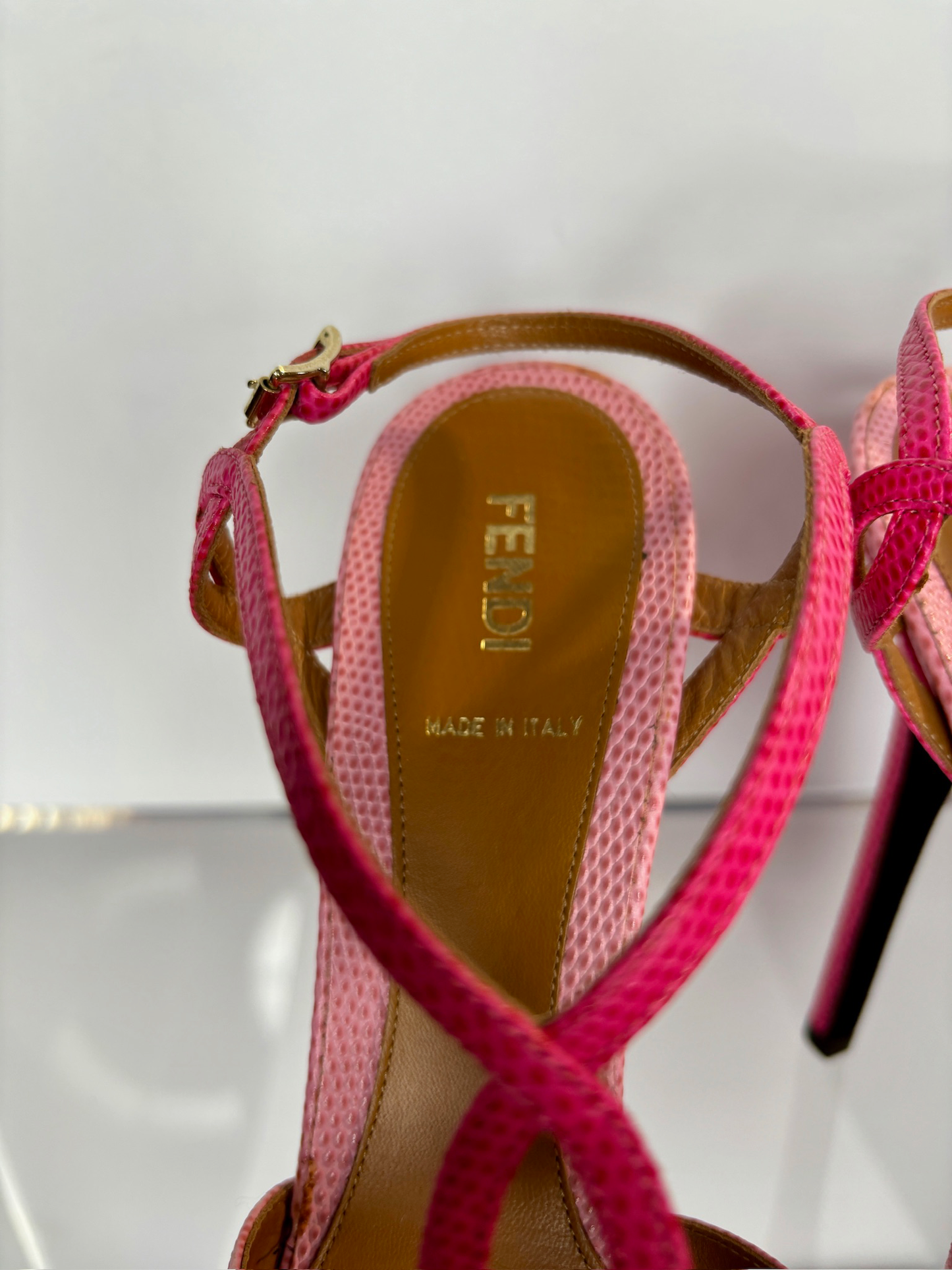 Fendi Heels Pink 38 1/2