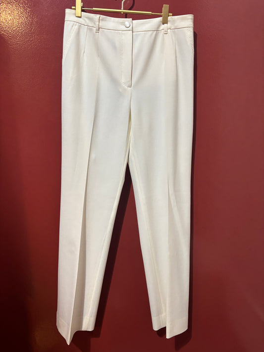 Dolce & Gabbana Straight Leg White Cream Pant 48