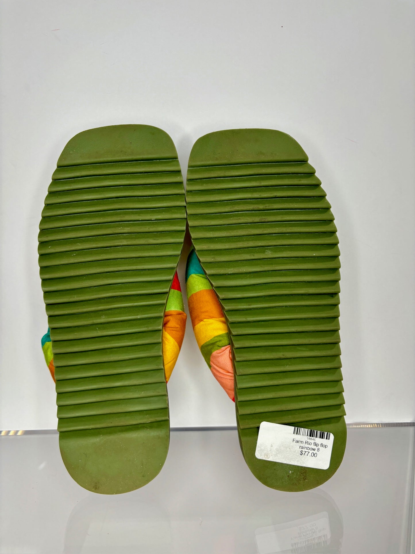 Farm Rio flip flop rainbow 8