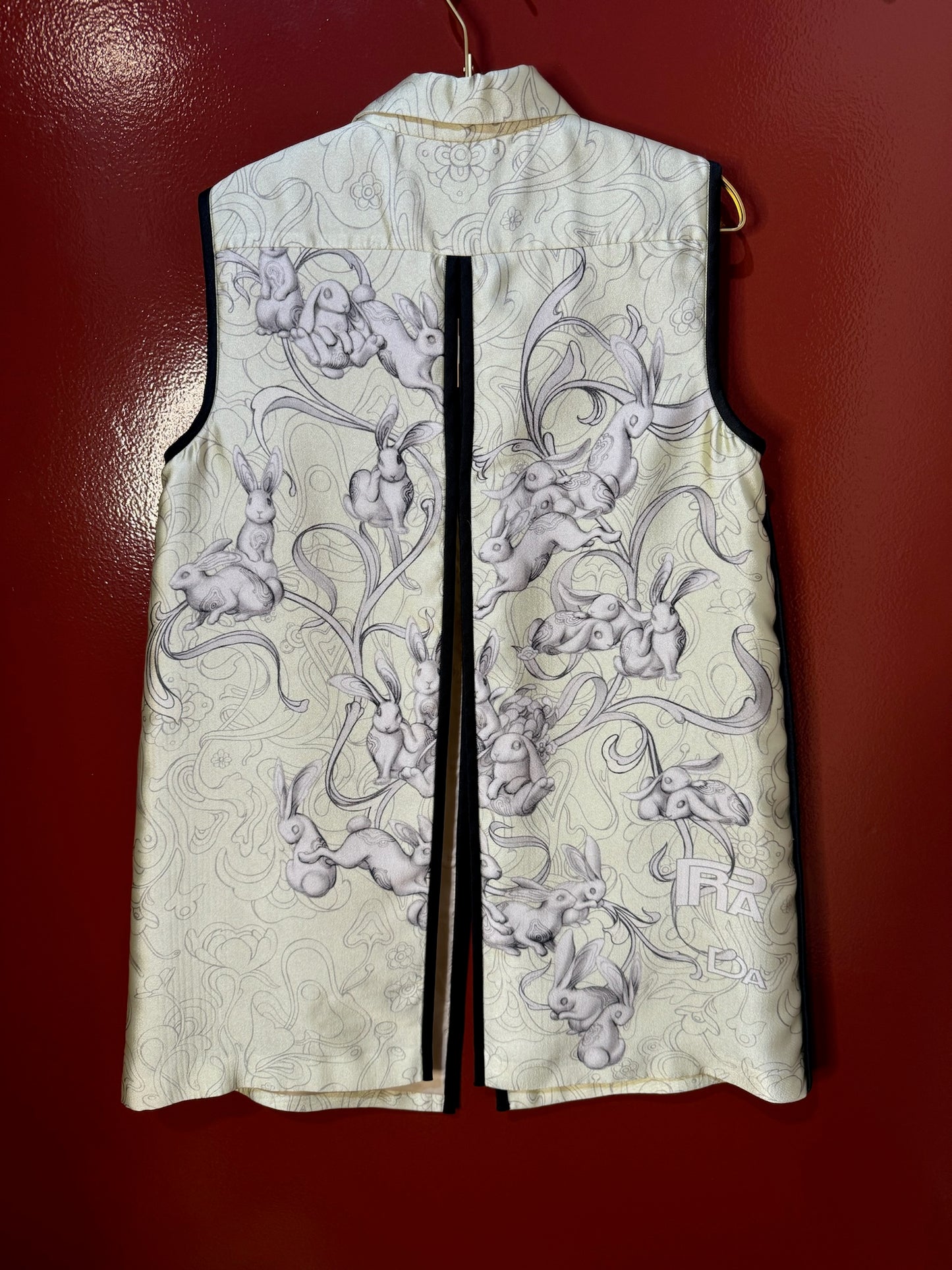 Prada Long Vest Rabbit Liberty M/L