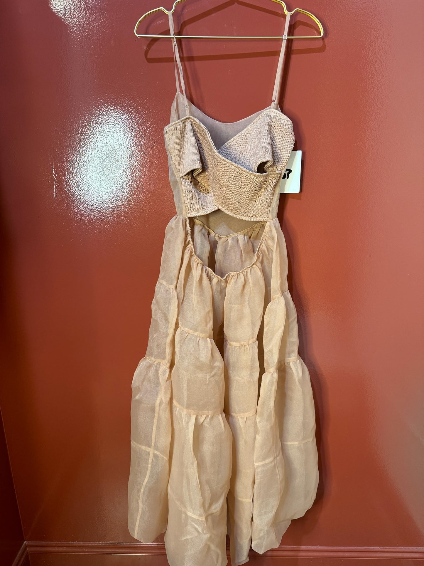 Anthropoligy long tulle dress