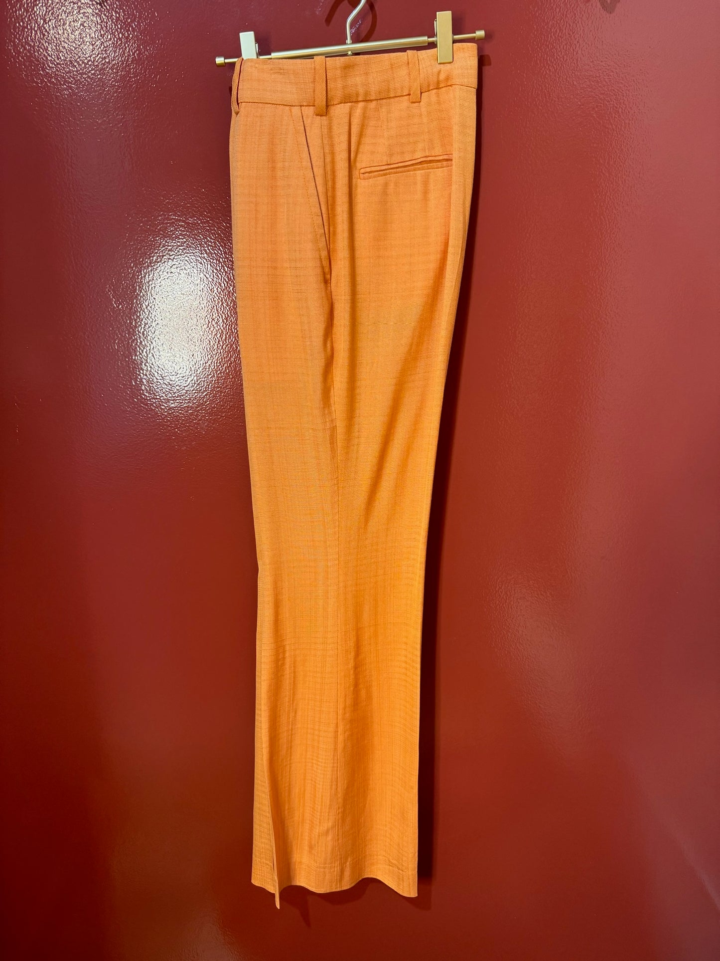 Sandro Wide Leg Orange Pants