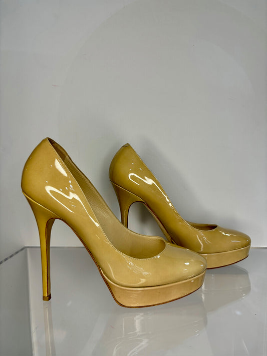 Jimmy Choo platform heel ivory 39