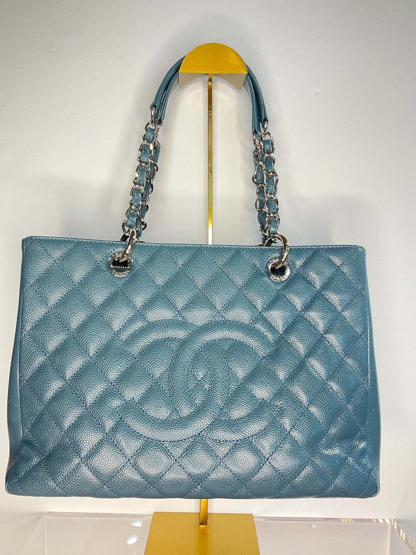 Chanel Blue Caviar Grand Shopper Tote