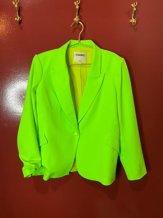 L'Agence Lime Green Blazer 14