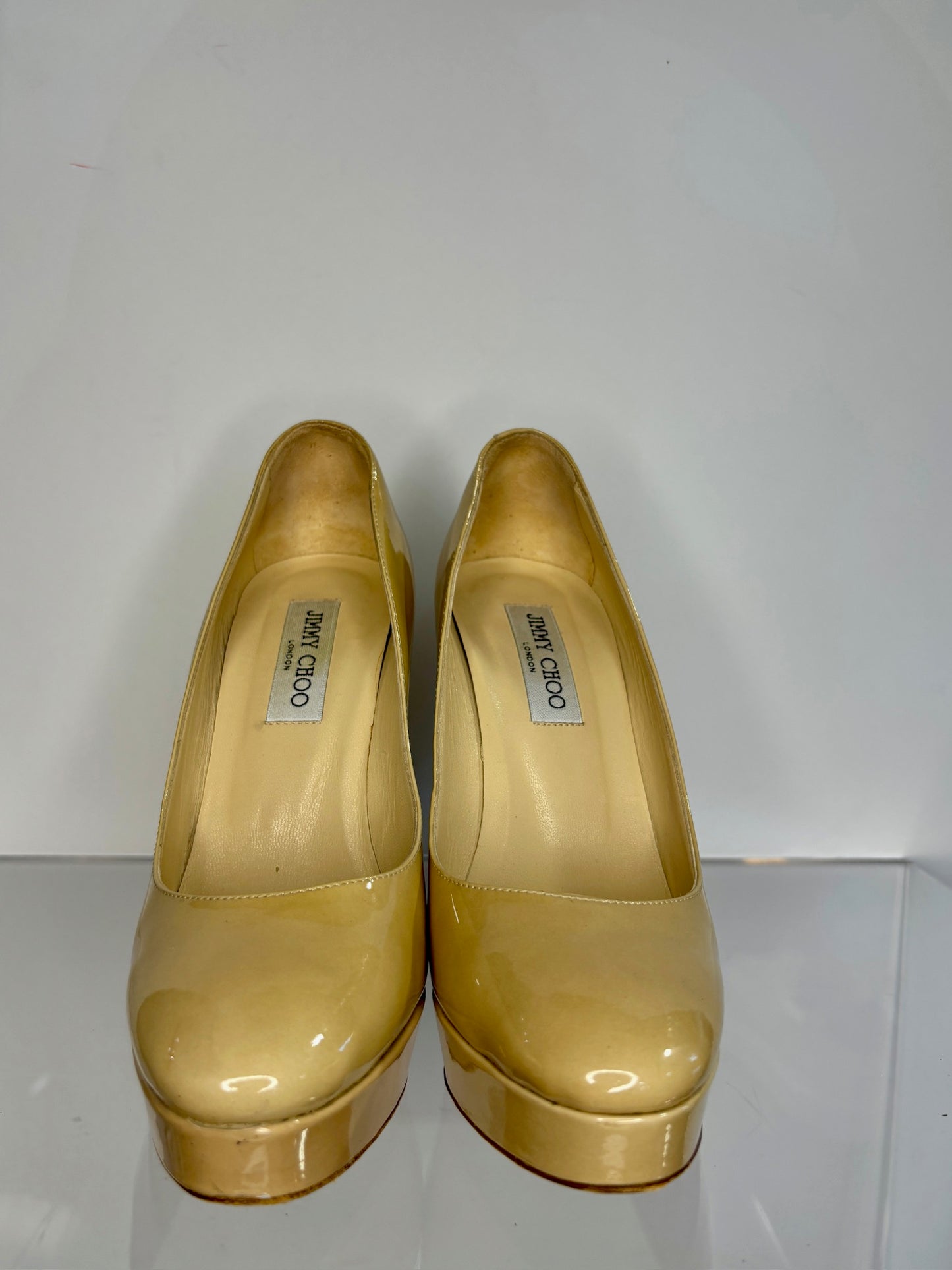 Jimmy Choo platform heel ivory 39