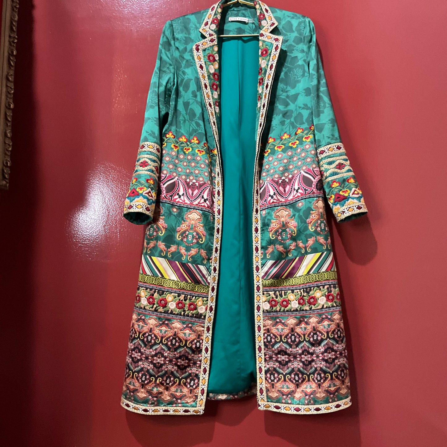 Alice Olivia Multi-Emb Jacket S