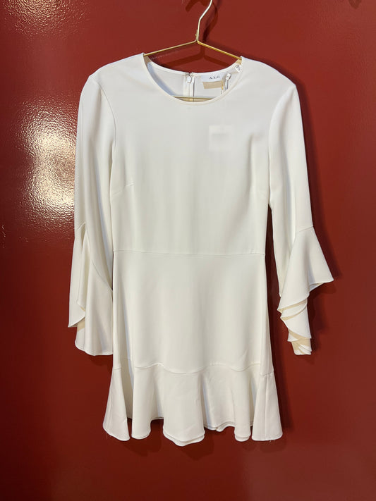 ALC  White Long Sleeve Dress  6