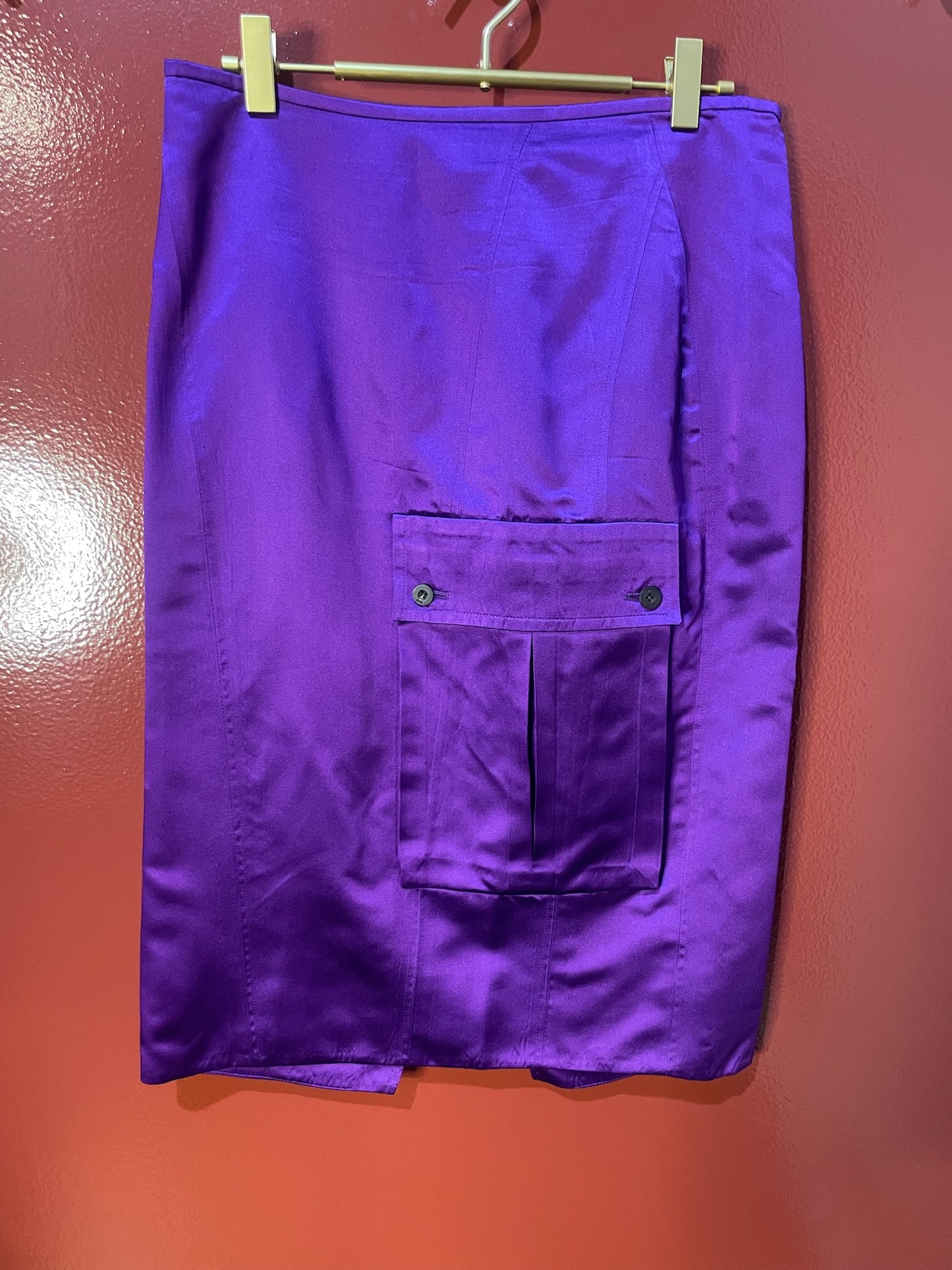 Gucci Skirt Knee Lenght Silk purple 42