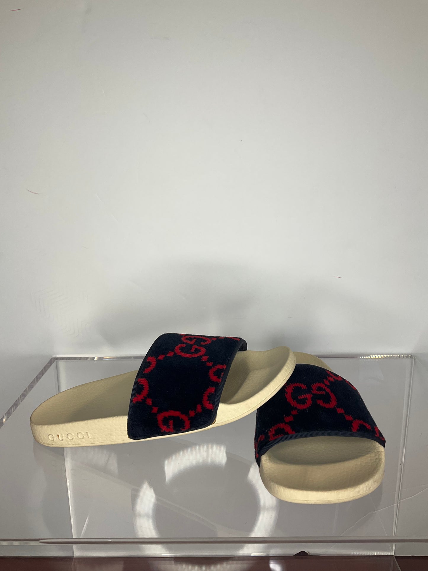 Gucci Blue/Red Slides 6