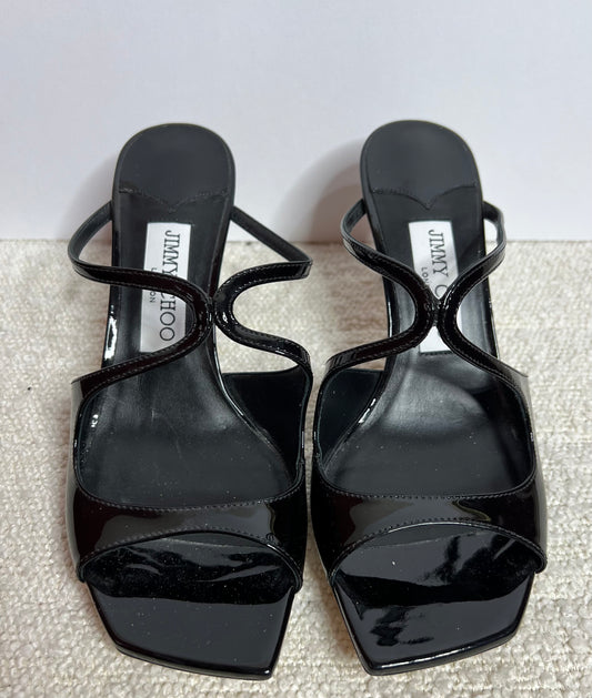 Jimmy Choo Black Patent Heels 37