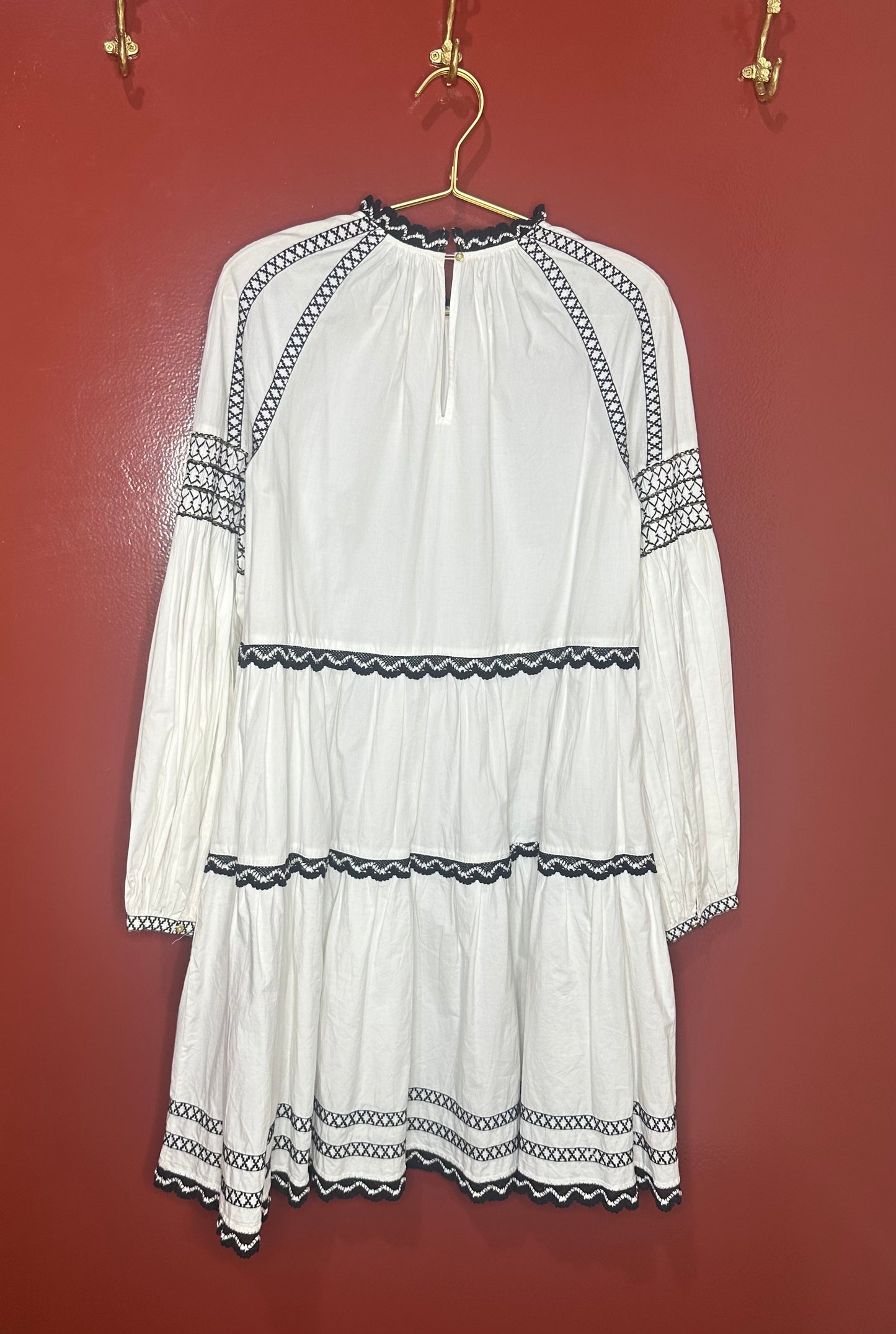 Ulla Johnson Embroidered Black/White Dress 4