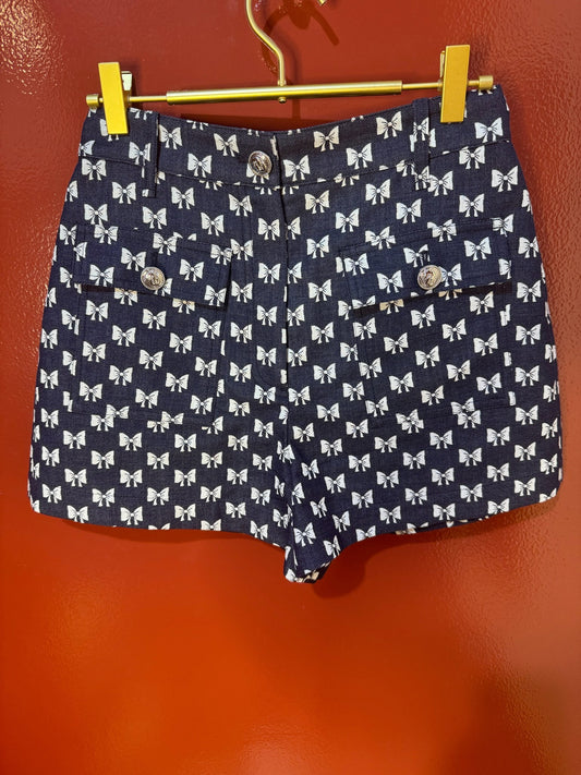 Maje Shorts Demin Bows Size 36