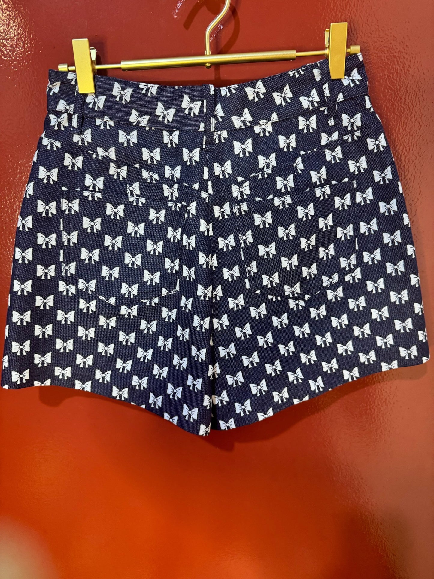 Maje Shorts Demin Bows Size 36