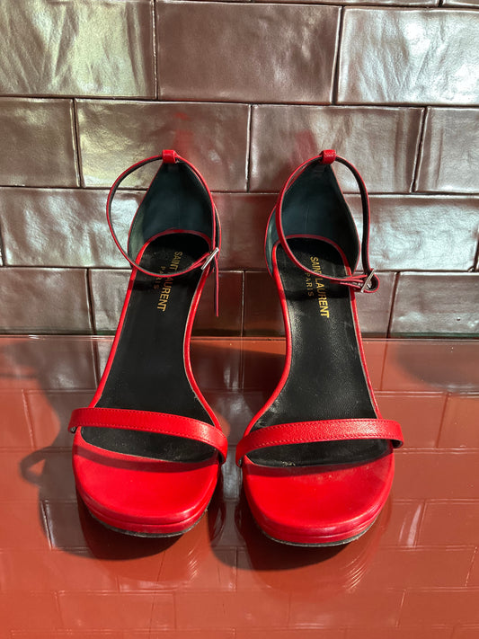 YSL Red Wedge 37 1/2