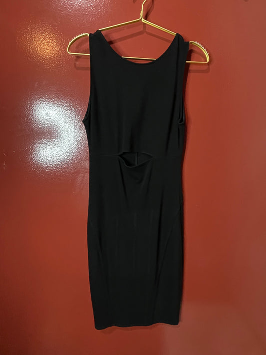 Helmut Lang Black Sleeveless Dress w Cut Out M