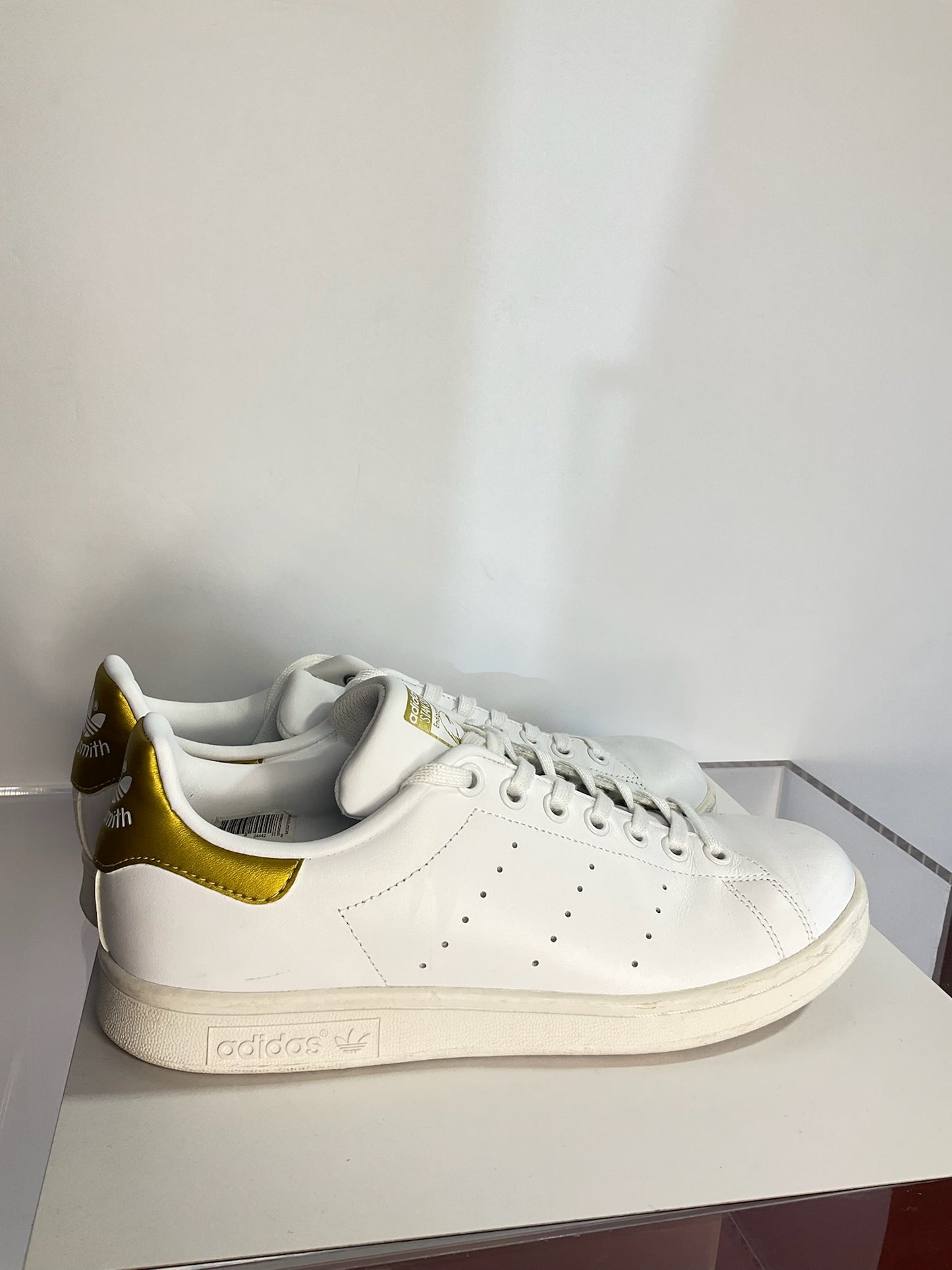 Adidas White/Gold Sneaker Stan Smith 7