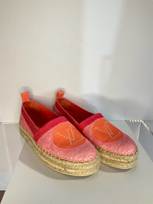 LV Pink/Orange Espadrilles 40