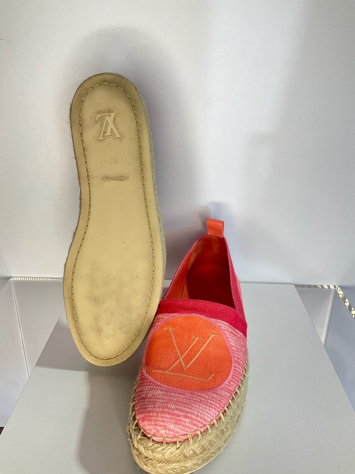 LV Pink/Orange Espadrilles 40