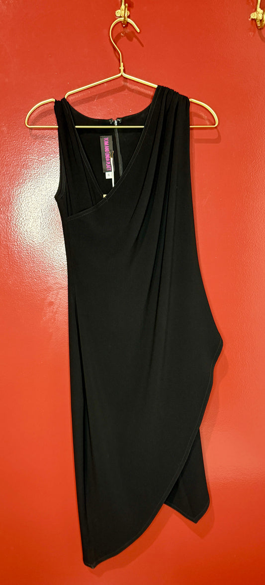Tom and Linda Piatt Black Midi Dress 6