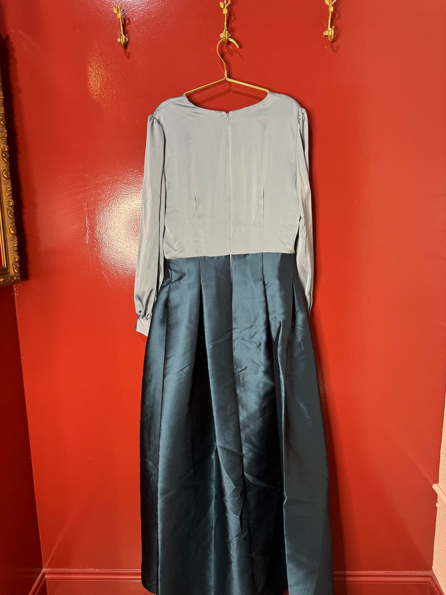 Sachin and Babi Blue Formal Gown 12