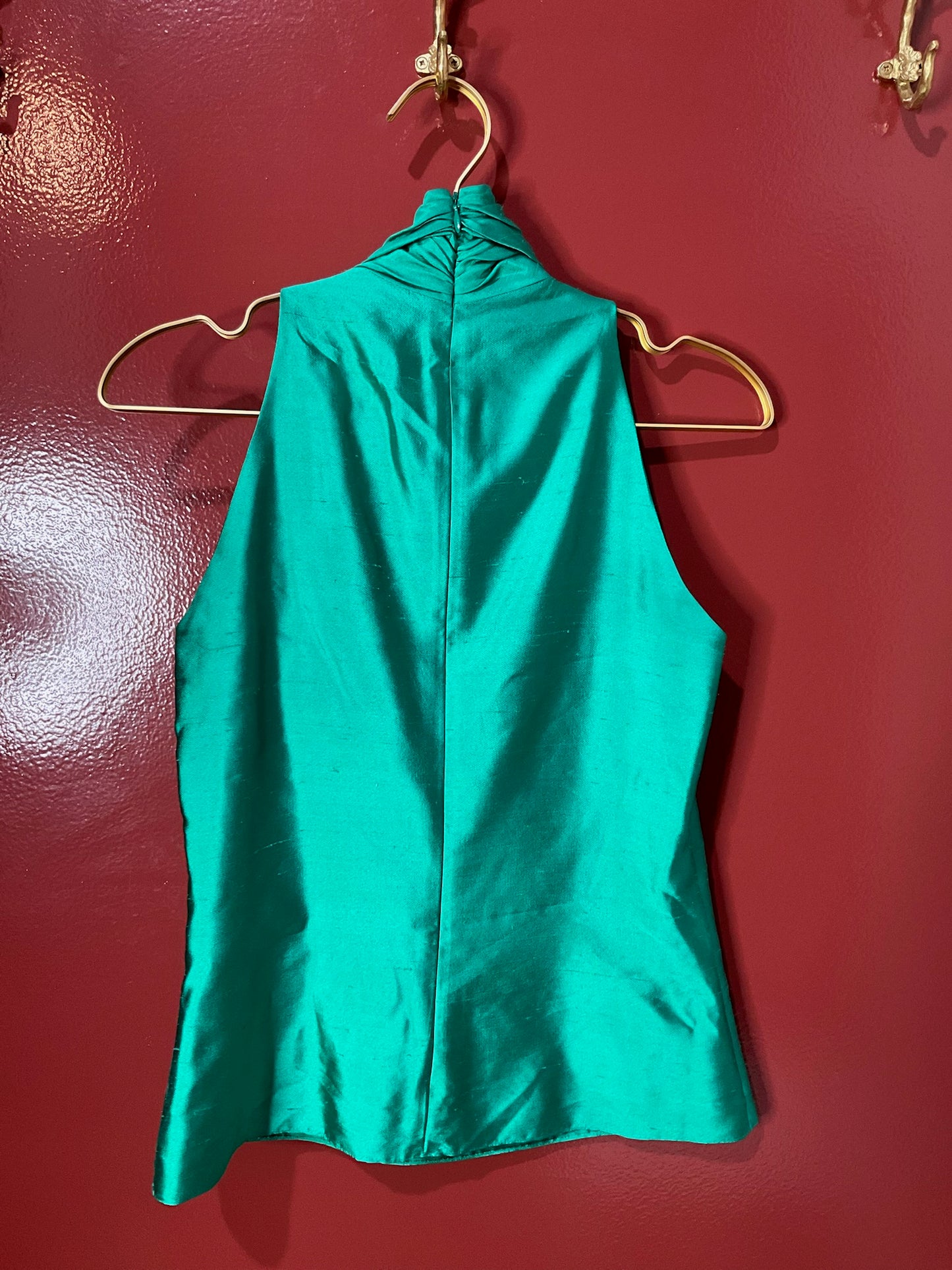 Ralph Lauren Green Ruffle Top 4