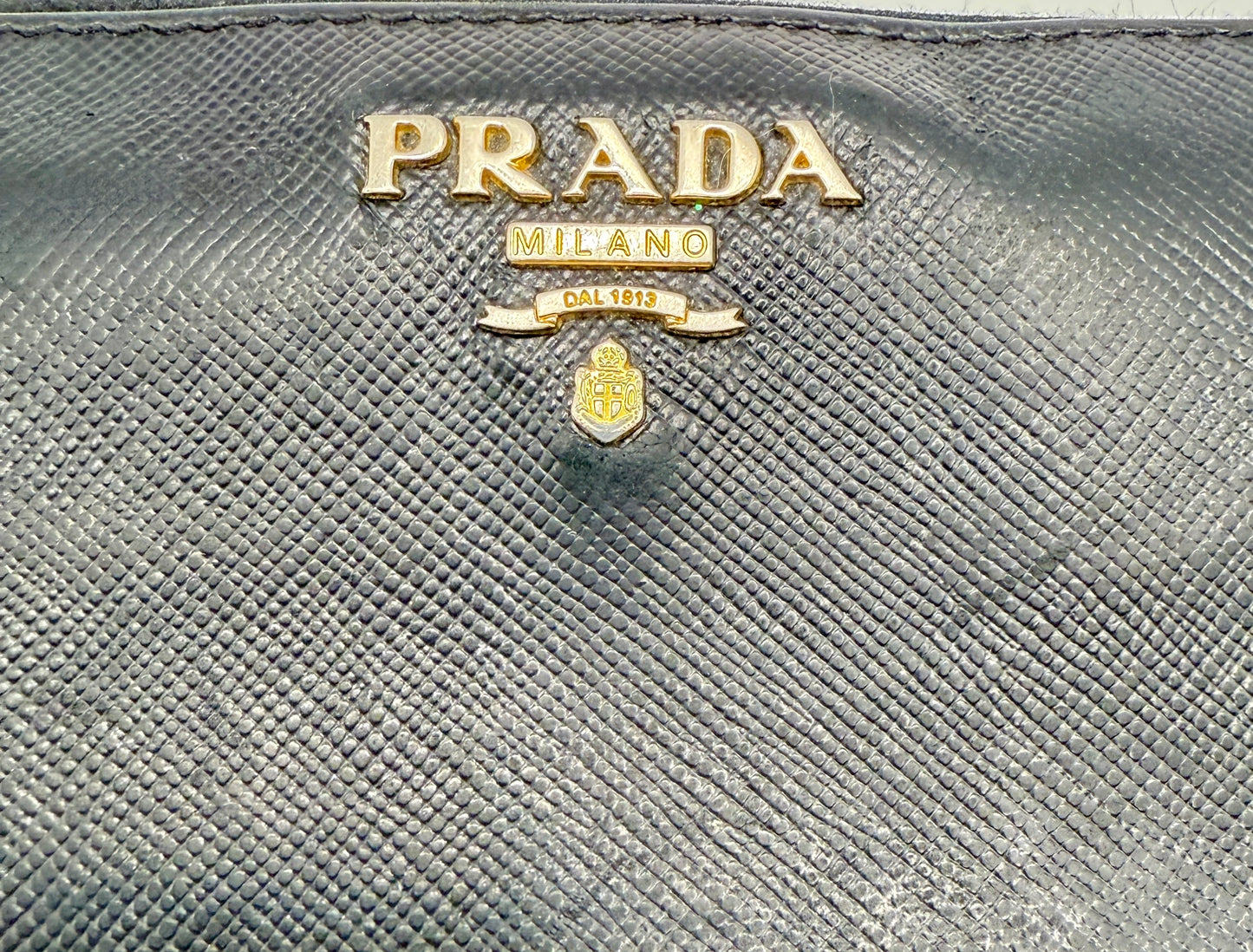 Prada Saffiano Leather Zip Wallet